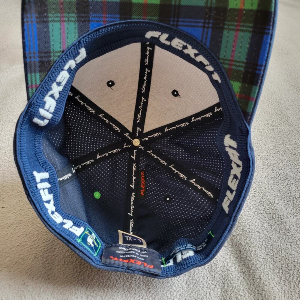 WILLIAM MURRAY Hat Fitted Cap L XL Yupoong Blue Navy Flexfit Logo - Picture 8 of 10